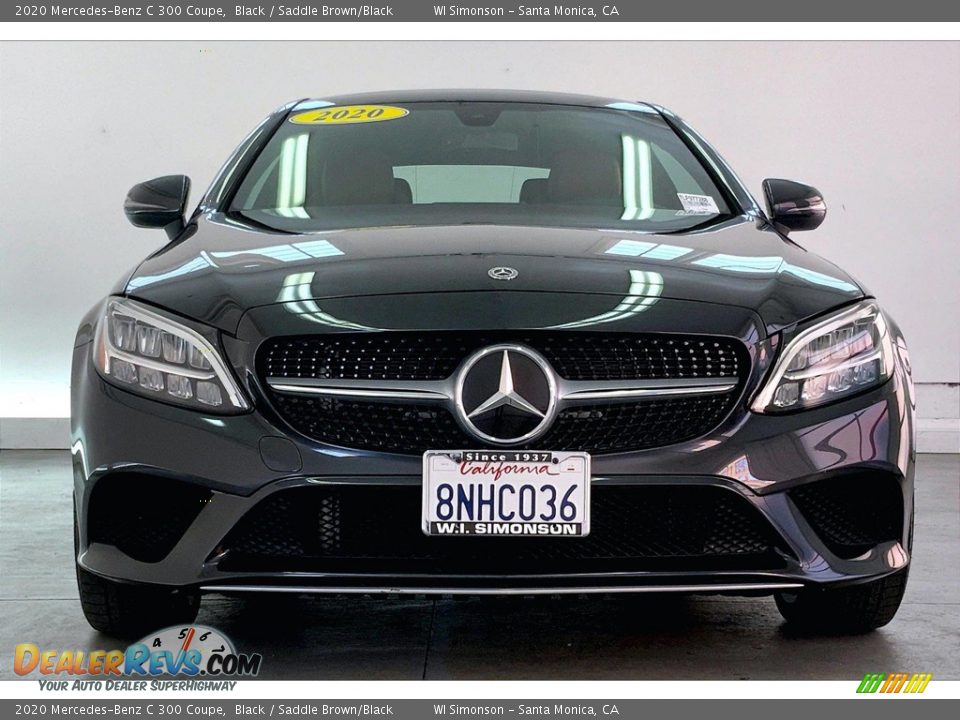 2020 Mercedes-Benz C 300 Coupe Black / Saddle Brown/Black Photo #2