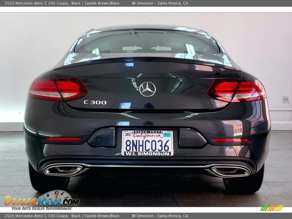 2020 Mercedes-Benz C 300 Coupe Black / Saddle Brown/Black Photo #3