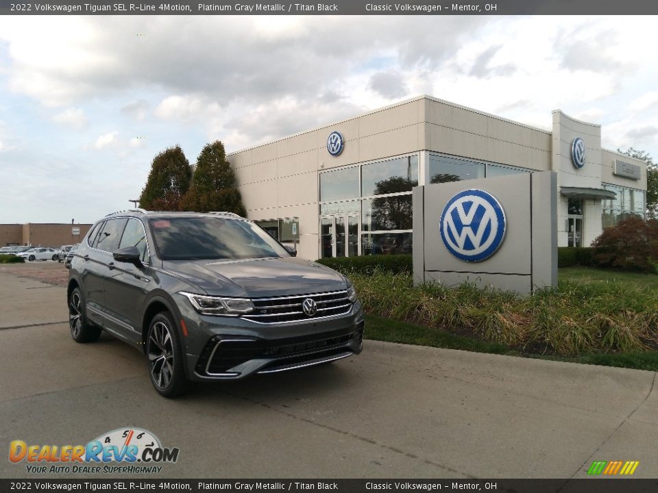 2022 Volkswagen Tiguan SEL R-Line 4Motion Platinum Gray Metallic / Titan Black Photo #1