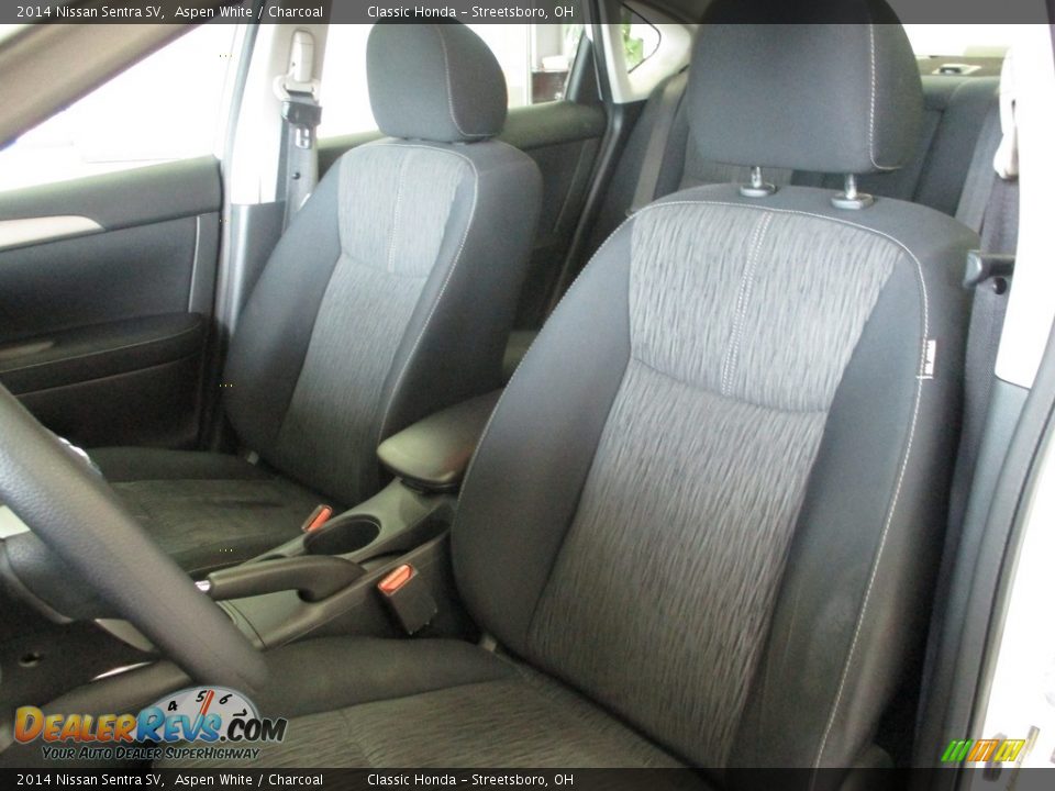 2014 Nissan Sentra SV Aspen White / Charcoal Photo #27
