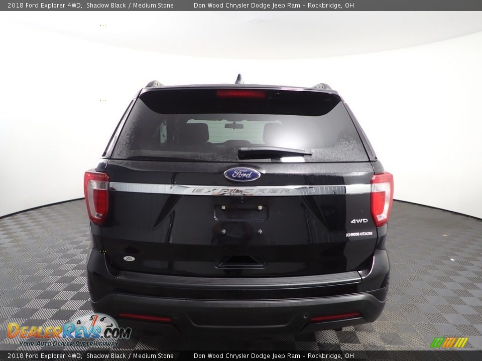2018 Ford Explorer 4WD Shadow Black / Medium Stone Photo #6