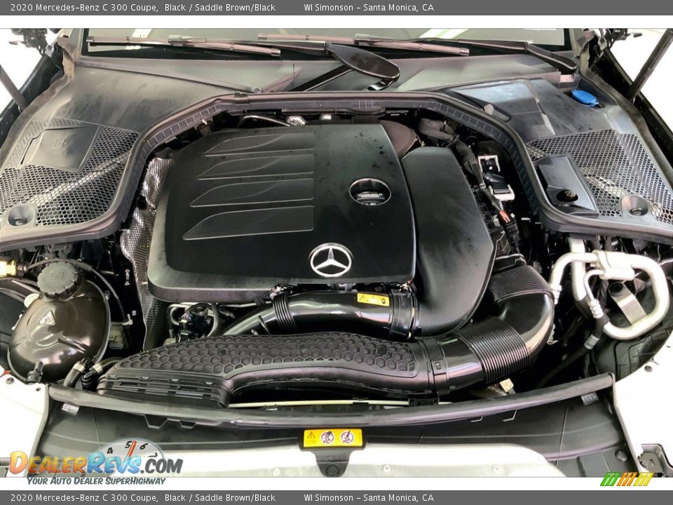 2020 Mercedes-Benz C 300 Coupe Black / Saddle Brown/Black Photo #9