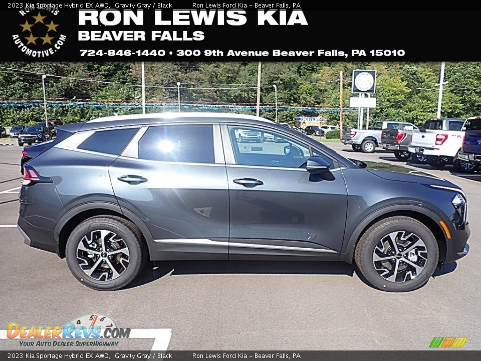 2023 Kia Sportage Hybrid EX AWD Gravity Gray / Black Photo #1