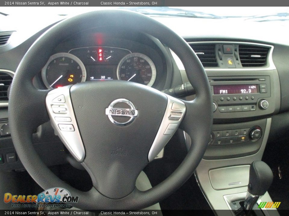 2014 Nissan Sentra SV Aspen White / Charcoal Photo #31