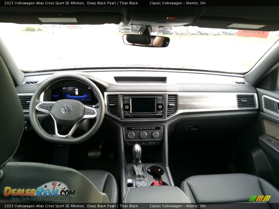 2023 Volkswagen Atlas Cross Sport SE 4Motion Deep Black Pearl / Titan Black Photo #3