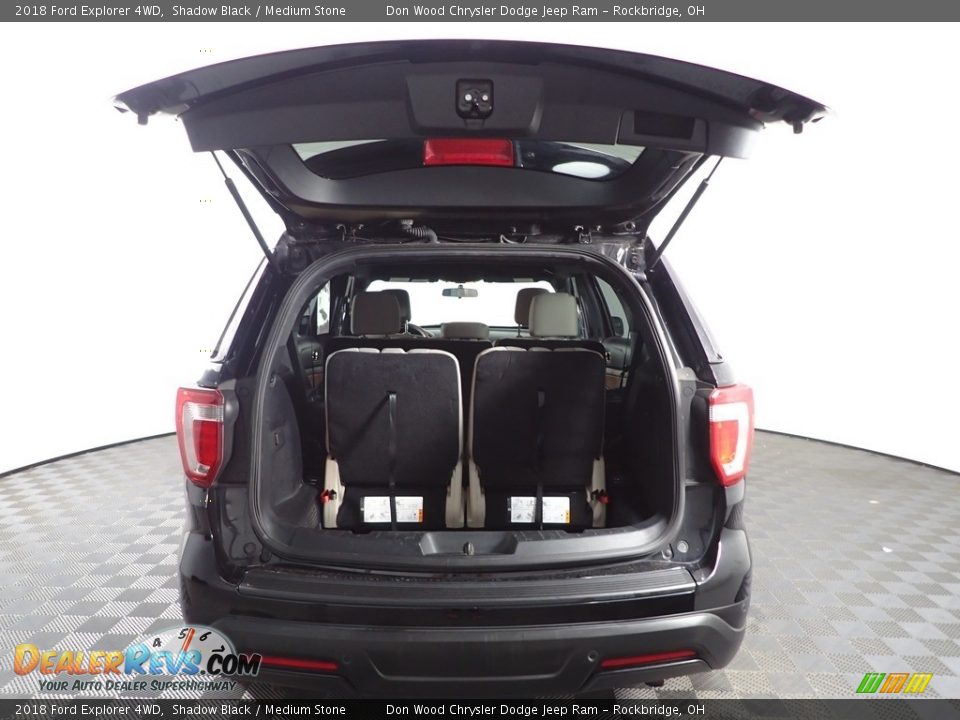 2018 Ford Explorer 4WD Shadow Black / Medium Stone Photo #7
