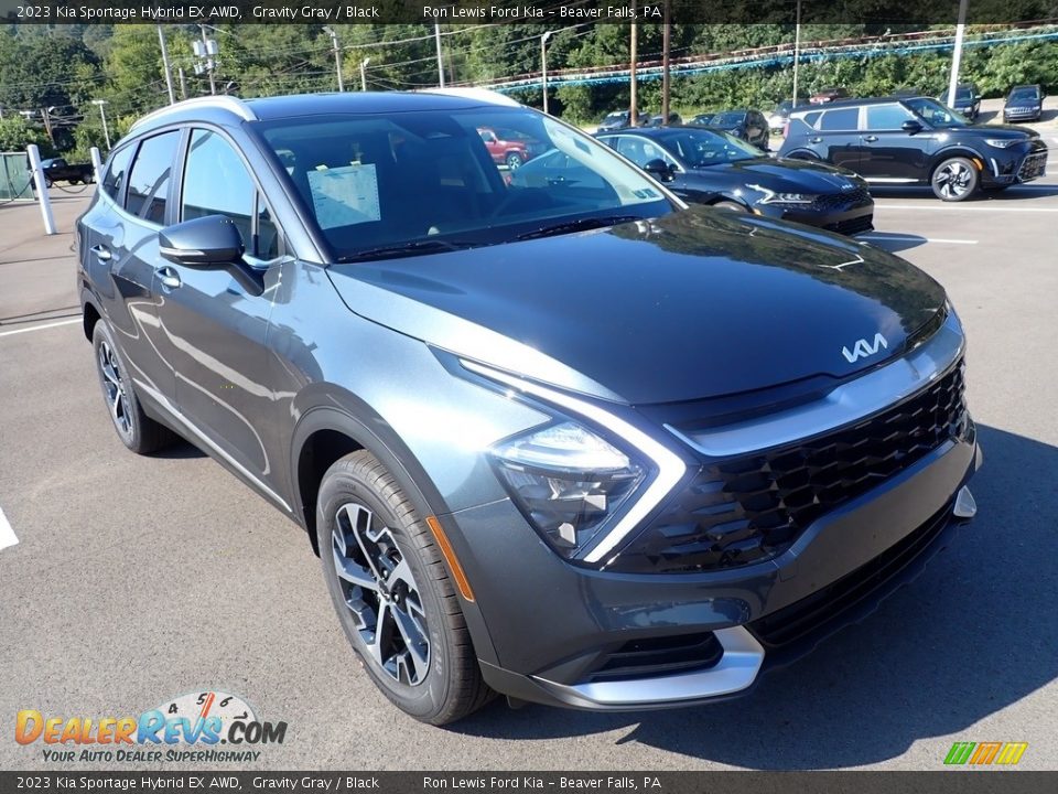 2023 Kia Sportage Hybrid EX AWD Gravity Gray / Black Photo #2