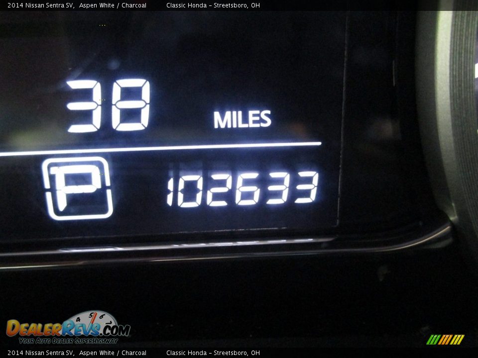 2014 Nissan Sentra SV Aspen White / Charcoal Photo #32