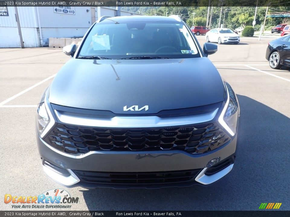 2023 Kia Sportage Hybrid EX AWD Gravity Gray / Black Photo #3