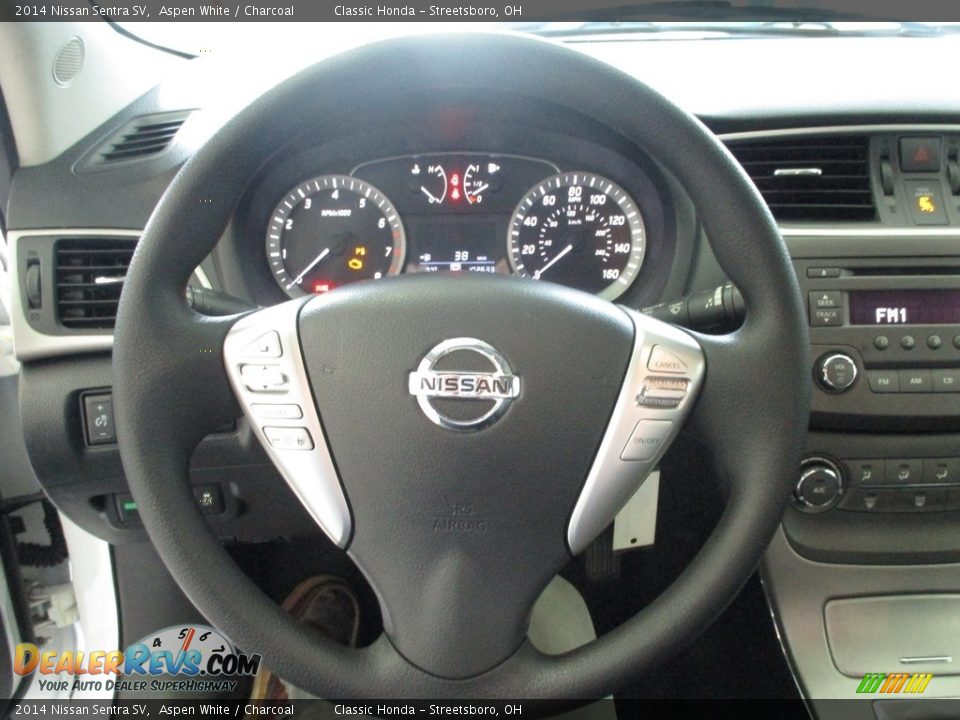 2014 Nissan Sentra SV Aspen White / Charcoal Photo #33