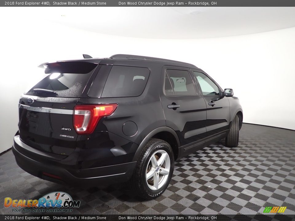 2018 Ford Explorer 4WD Shadow Black / Medium Stone Photo #9