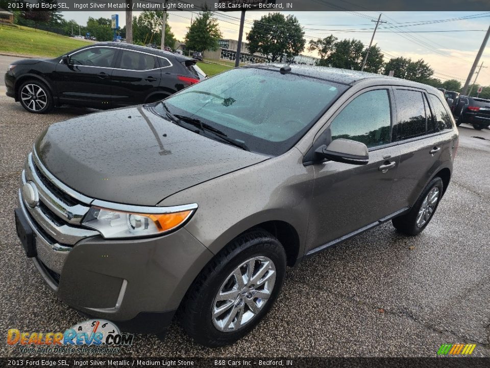 2013 Ford Edge SEL Ingot Silver Metallic / Medium Light Stone Photo #30