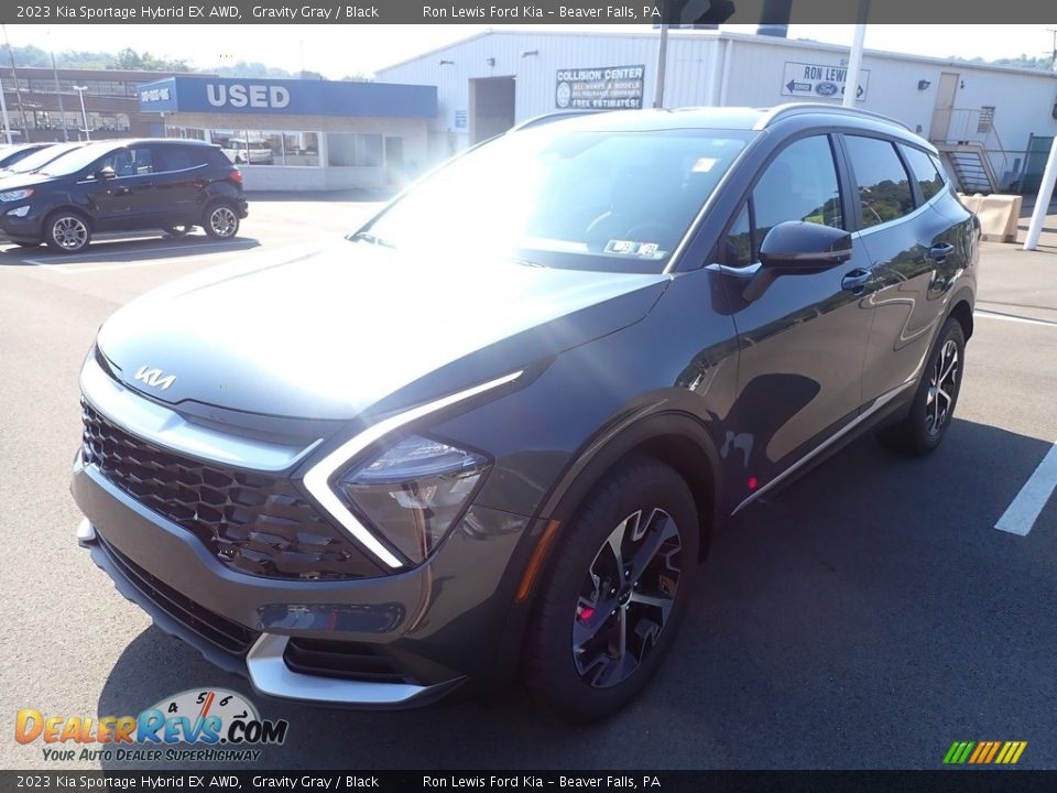 2023 Kia Sportage Hybrid EX AWD Gravity Gray / Black Photo #4