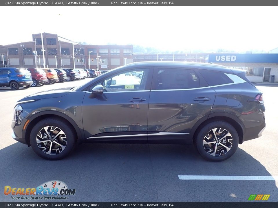 2023 Kia Sportage Hybrid EX AWD Gravity Gray / Black Photo #5