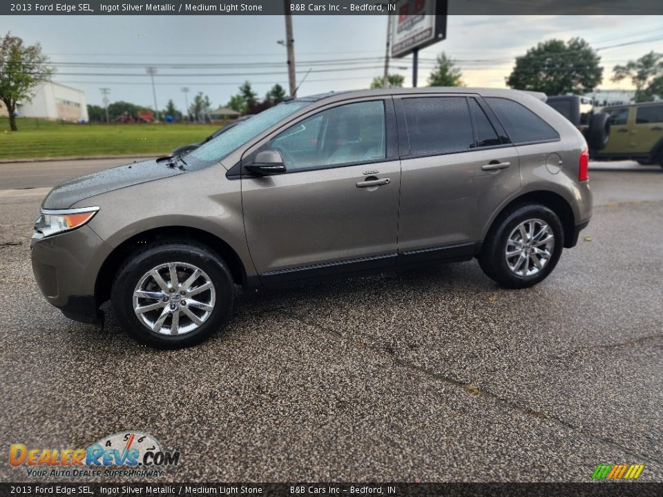 2013 Ford Edge SEL Ingot Silver Metallic / Medium Light Stone Photo #31