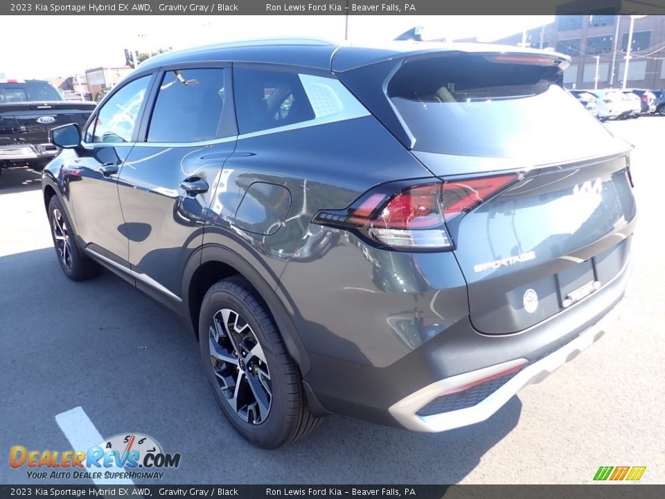 2023 Kia Sportage Hybrid EX AWD Gravity Gray / Black Photo #6