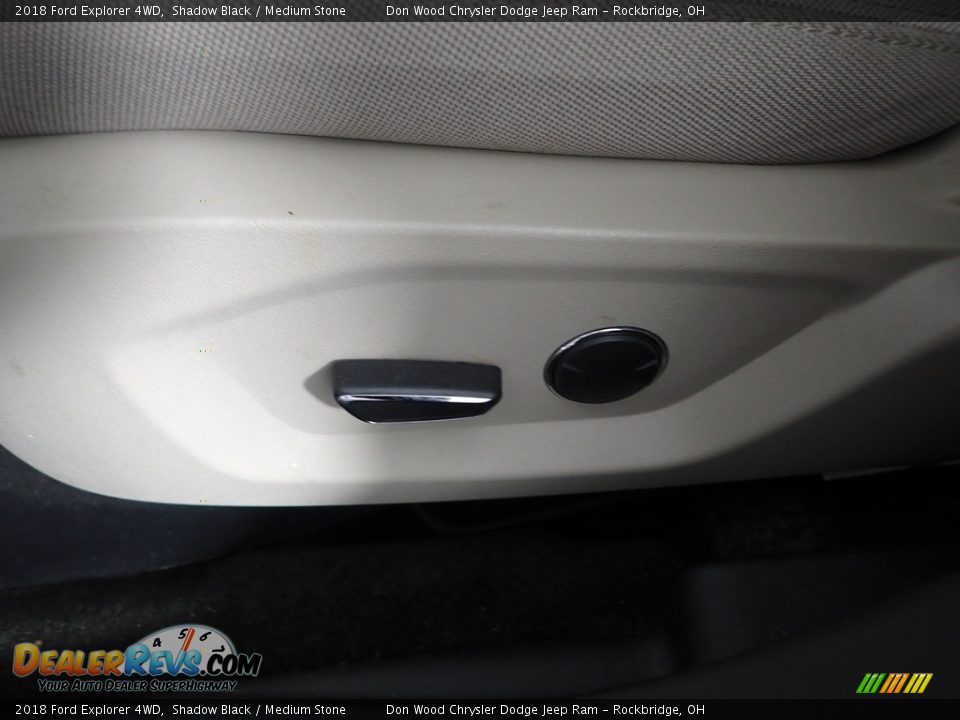2018 Ford Explorer 4WD Shadow Black / Medium Stone Photo #12