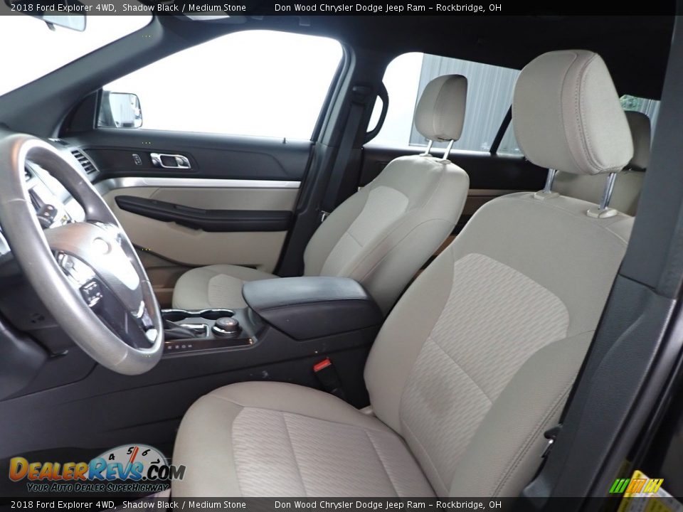 2018 Ford Explorer 4WD Shadow Black / Medium Stone Photo #13