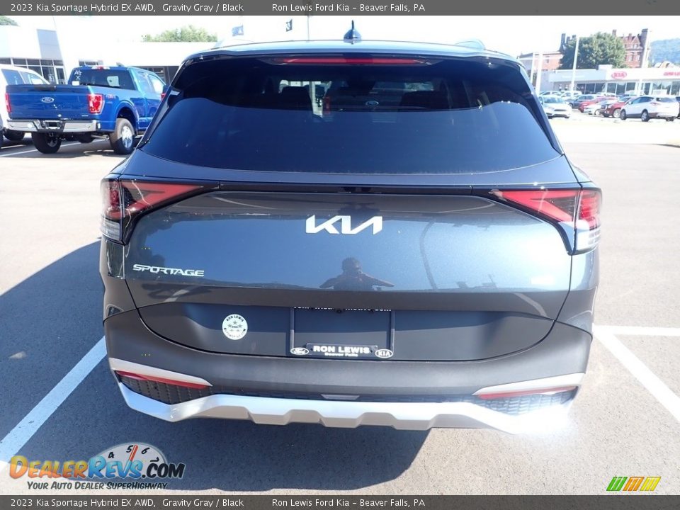 2023 Kia Sportage Hybrid EX AWD Gravity Gray / Black Photo #7