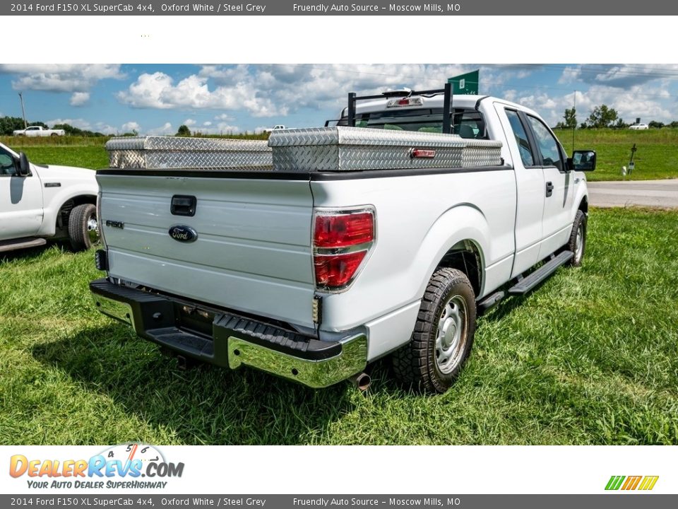 2014 Ford F150 XL SuperCab 4x4 Oxford White / Steel Grey Photo #3