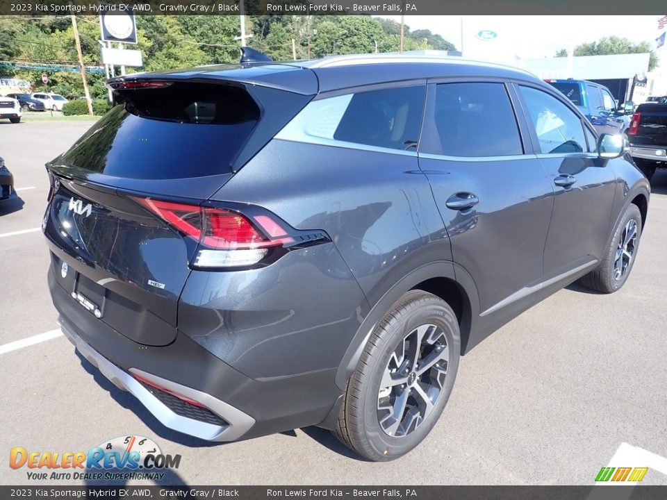 2023 Kia Sportage Hybrid EX AWD Gravity Gray / Black Photo #8