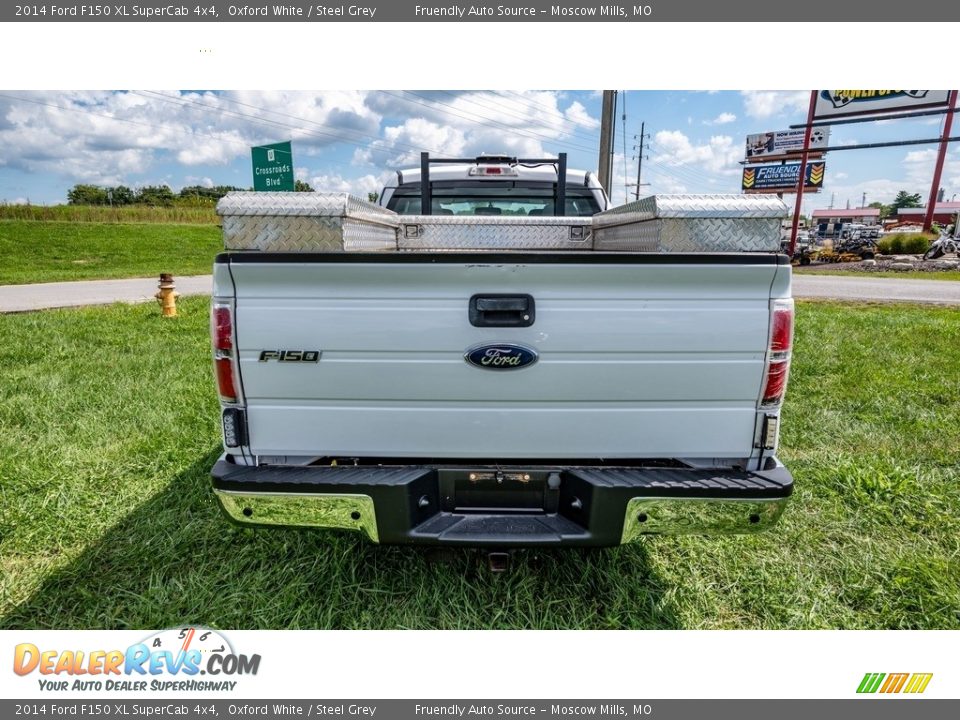 2014 Ford F150 XL SuperCab 4x4 Oxford White / Steel Grey Photo #4