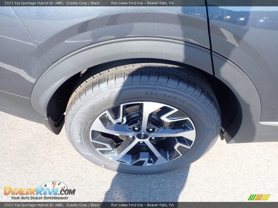 2023 Kia Sportage Hybrid EX AWD Gravity Gray / Black Photo #9