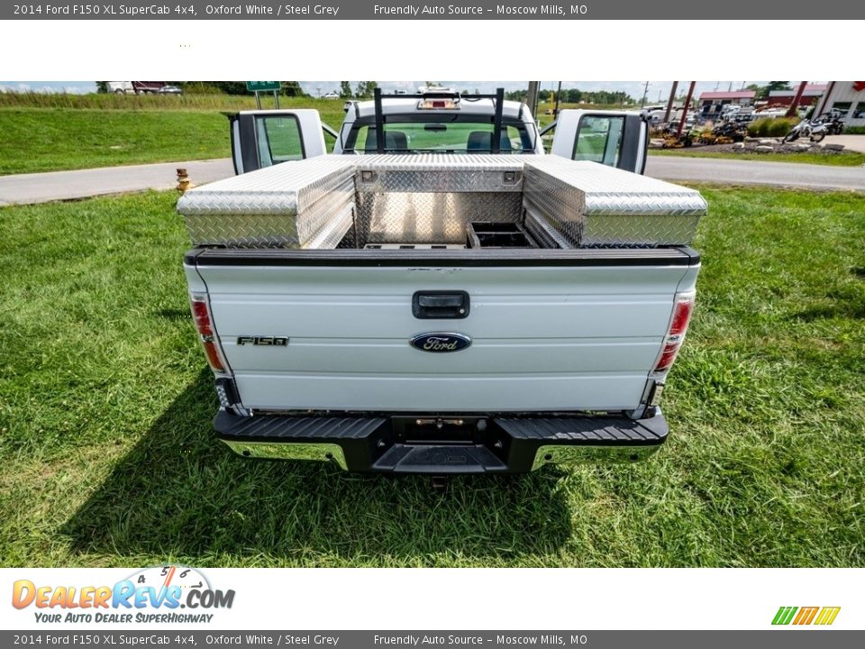 2014 Ford F150 XL SuperCab 4x4 Oxford White / Steel Grey Photo #5