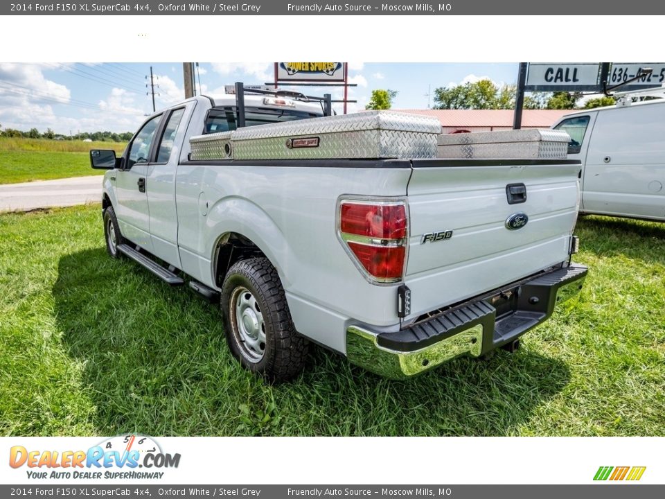 2014 Ford F150 XL SuperCab 4x4 Oxford White / Steel Grey Photo #6