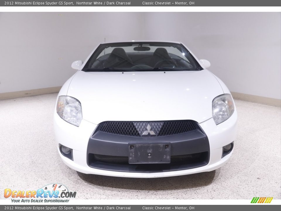 2012 Mitsubishi Eclipse Spyder GS Sport Northstar White / Dark Charcoal Photo #3