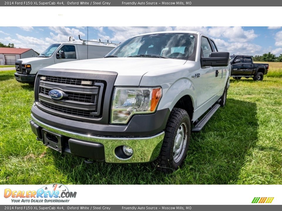 2014 Ford F150 XL SuperCab 4x4 Oxford White / Steel Grey Photo #8