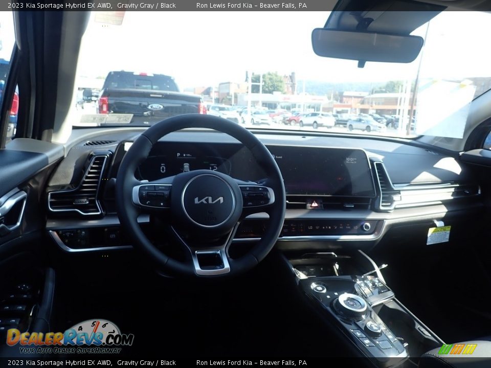 2023 Kia Sportage Hybrid EX AWD Gravity Gray / Black Photo #13