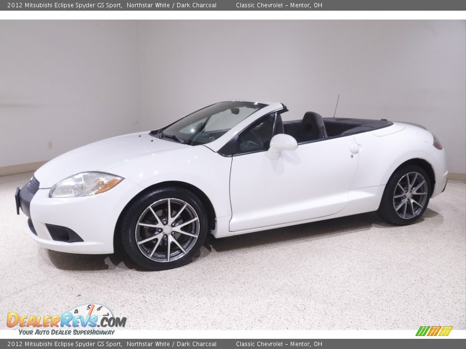 2012 Mitsubishi Eclipse Spyder GS Sport Northstar White / Dark Charcoal Photo #4