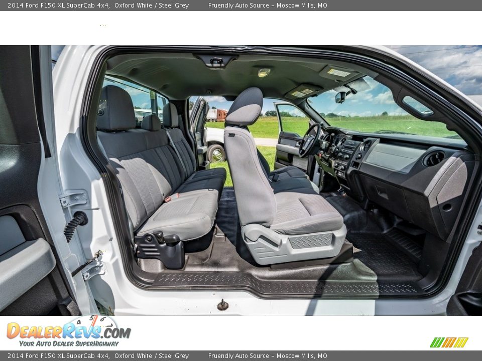 2014 Ford F150 XL SuperCab 4x4 Oxford White / Steel Grey Photo #10