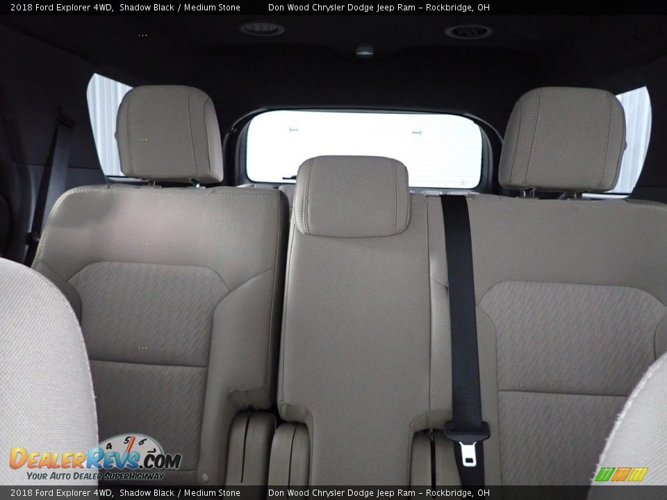 2018 Ford Explorer 4WD Shadow Black / Medium Stone Photo #22