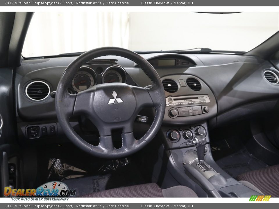 2012 Mitsubishi Eclipse Spyder GS Sport Northstar White / Dark Charcoal Photo #7