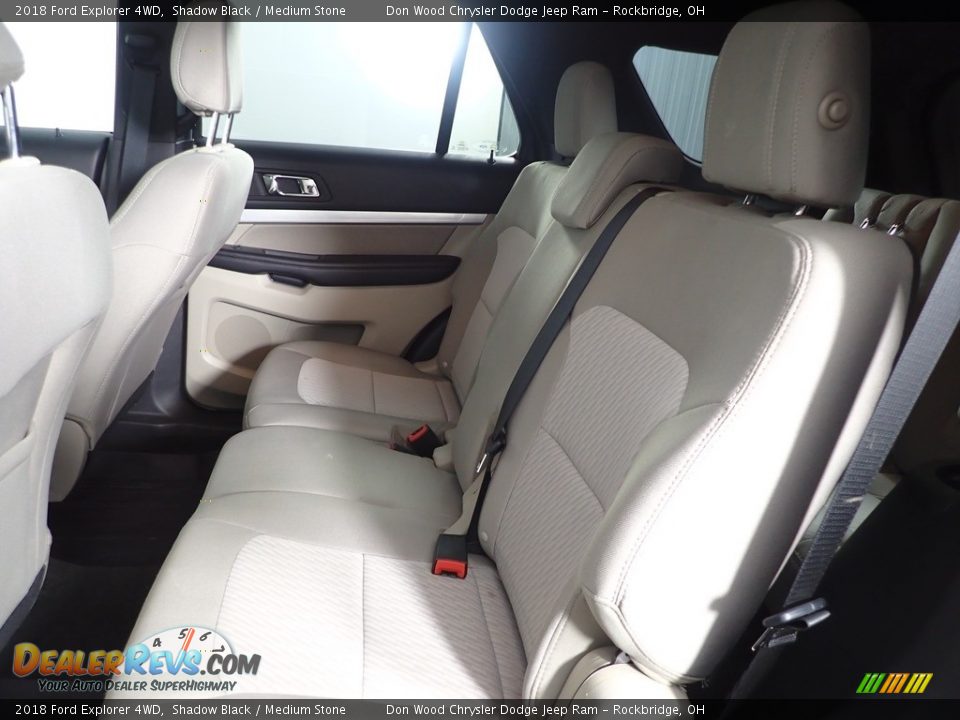 2018 Ford Explorer 4WD Shadow Black / Medium Stone Photo #24