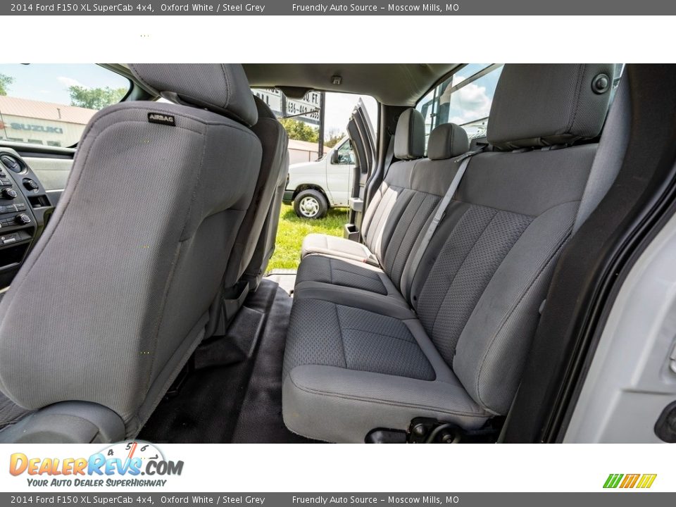 2014 Ford F150 XL SuperCab 4x4 Oxford White / Steel Grey Photo #15