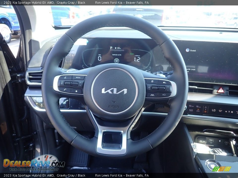 2023 Kia Sportage Hybrid EX AWD Gravity Gray / Black Photo #19