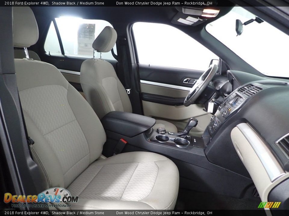 2018 Ford Explorer 4WD Shadow Black / Medium Stone Photo #29