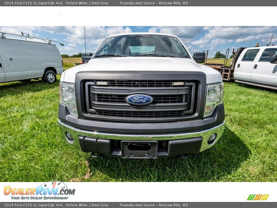 2014 Ford F150 XL SuperCab 4x4 Oxford White / Steel Grey Photo #18