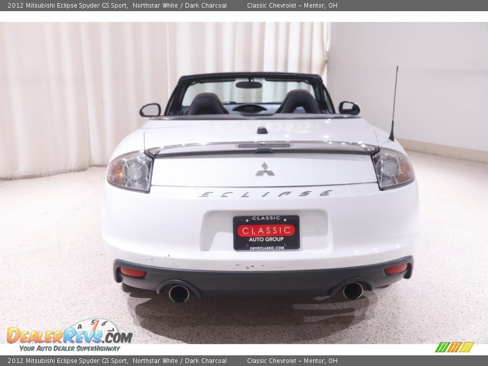 2012 Mitsubishi Eclipse Spyder GS Sport Northstar White / Dark Charcoal Photo #16