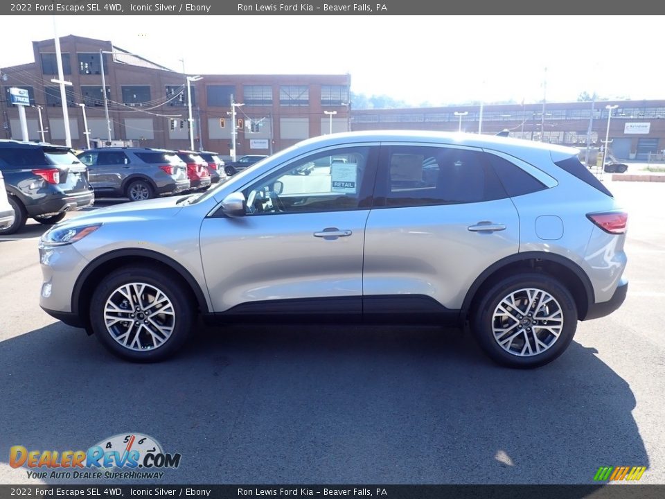 Iconic Silver 2022 Ford Escape SEL 4WD Photo #5
