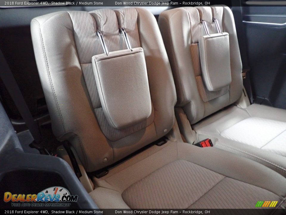 2018 Ford Explorer 4WD Shadow Black / Medium Stone Photo #32