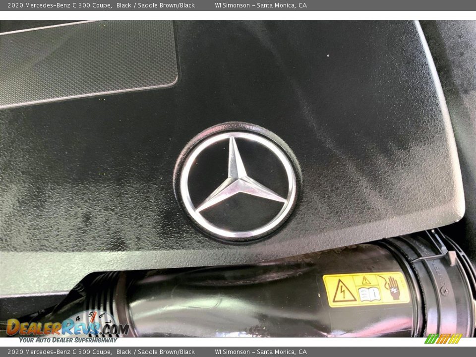2020 Mercedes-Benz C 300 Coupe Black / Saddle Brown/Black Photo #32
