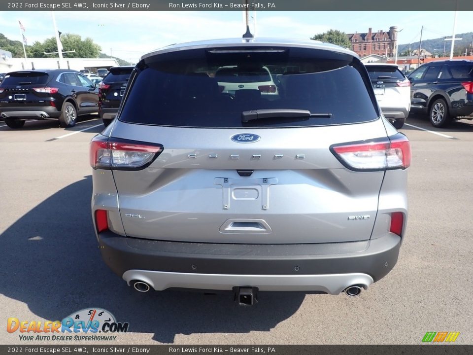 2022 Ford Escape SEL 4WD Iconic Silver / Ebony Photo #7