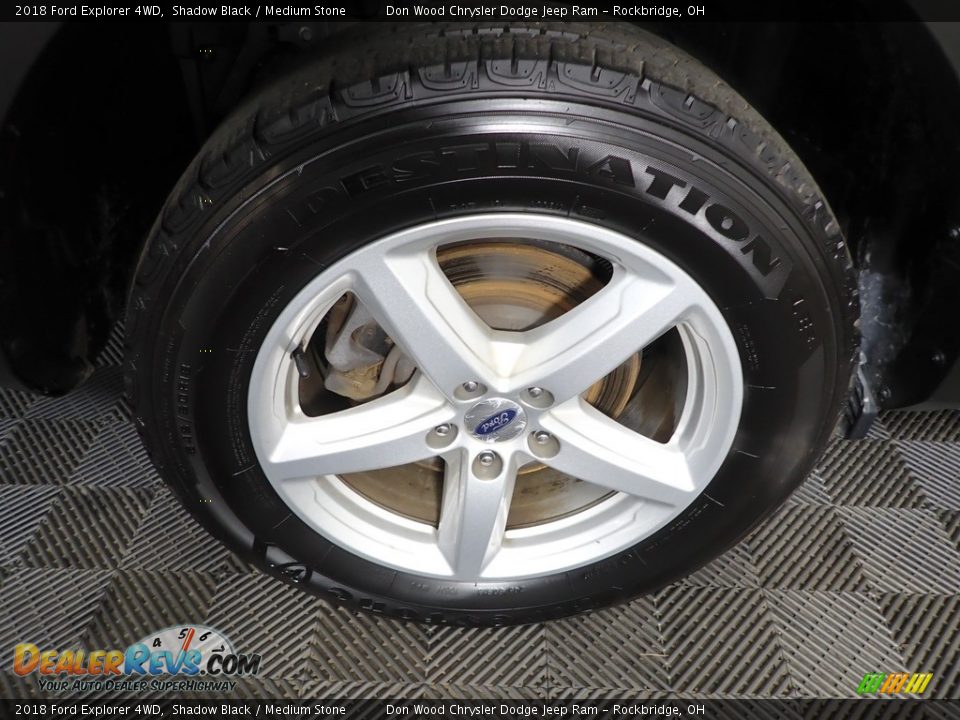 2018 Ford Explorer 4WD Shadow Black / Medium Stone Photo #33