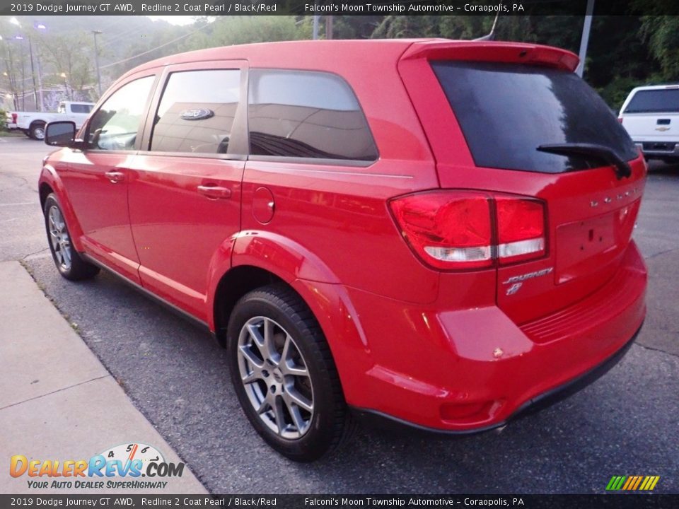 2019 Dodge Journey GT AWD Redline 2 Coat Pearl / Black/Red Photo #5