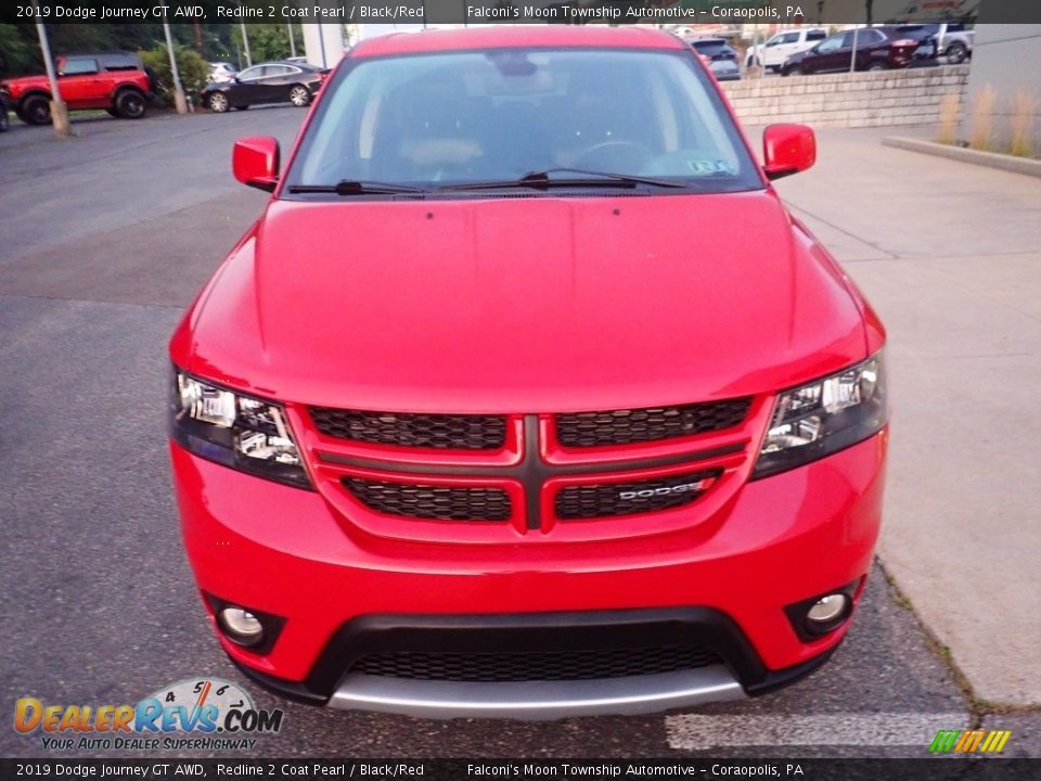 2019 Dodge Journey GT AWD Redline 2 Coat Pearl / Black/Red Photo #8