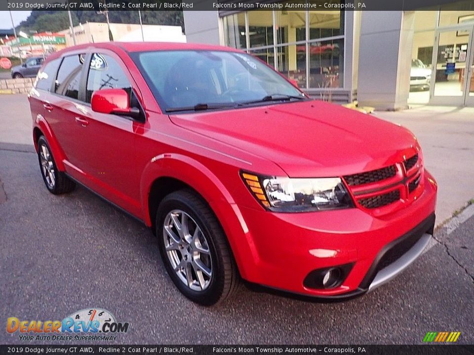 2019 Dodge Journey GT AWD Redline 2 Coat Pearl / Black/Red Photo #9